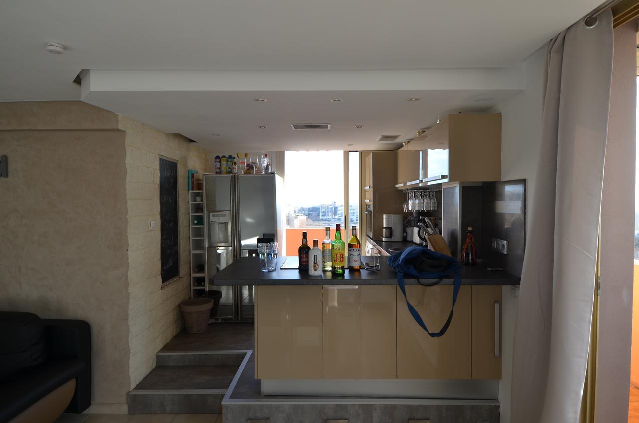 Appartement Rooftop 8 personnes grande terrasse avec parking Quartier Aéroport Nice Extérieur photo